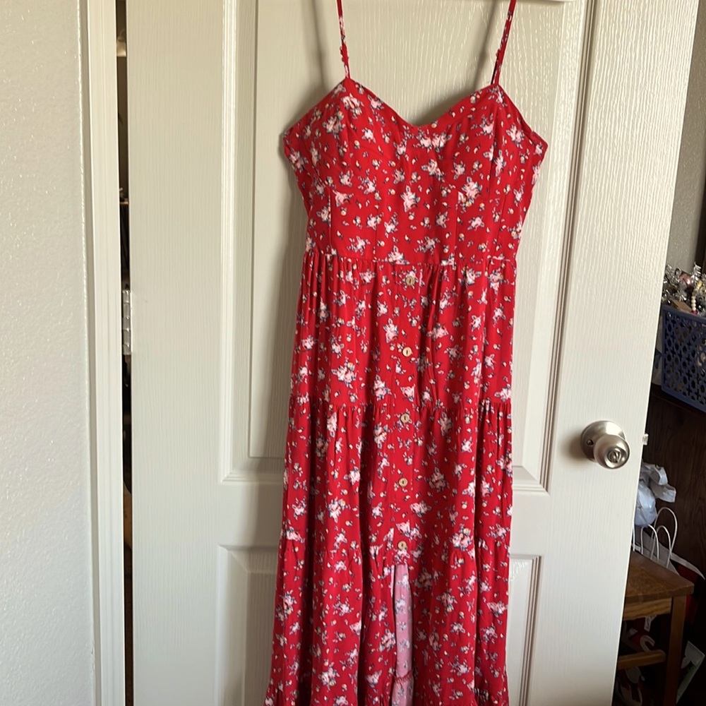 Band of Gypsies sundress. Red. Floral. Medium. Excellent preowned condition
